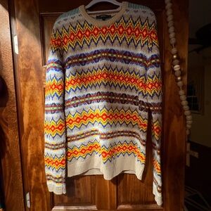 Gucci Multicolor Zigzag Crewneck Sweater